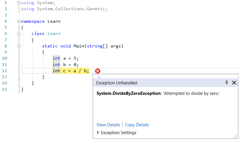 Exceptions and Exception Handling in C#, by LoginRadius