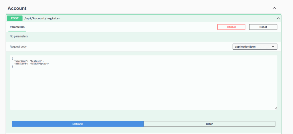 Request body. ACL auth. Example of parameterized query.